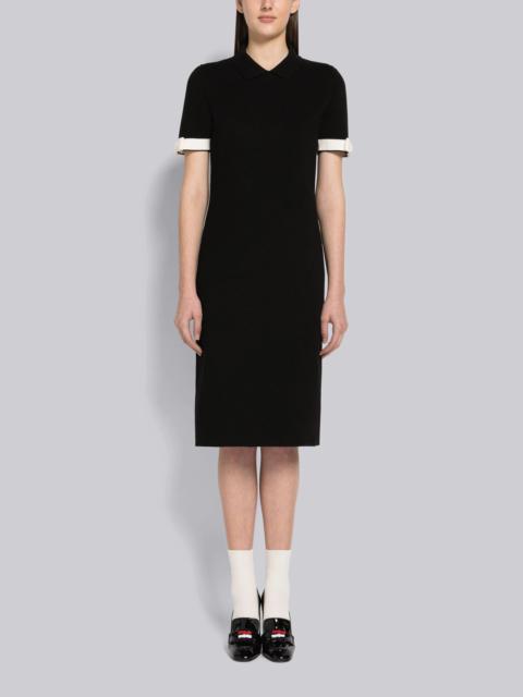 Double Face Cotton Bow Armband Pencil Dress