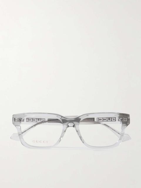Square-Frame Recycled-Acetate Optical Glasses
