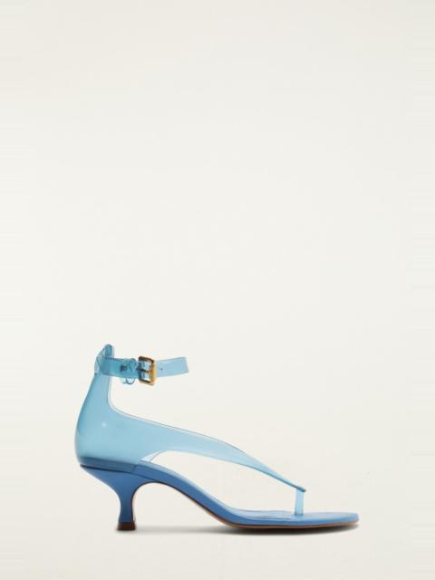 Blue Jelly Heeled Sandal