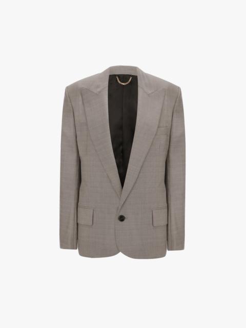 Sculptural Sleeve Jacket In Nickel