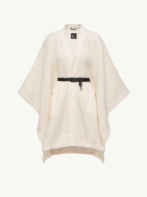 Mohair, Alpaca & Wool Blend Belted Cape