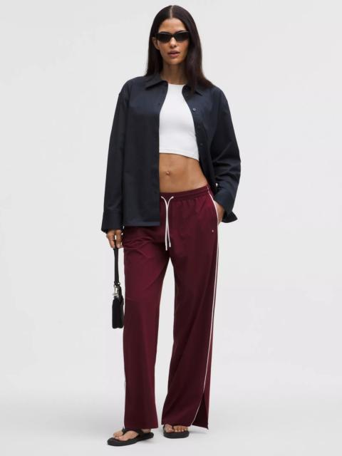 Woven Relaxed-Fit Button-Up Shirt