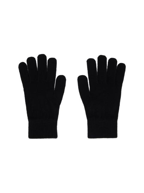 Black Wool & Cashmere Gloves
