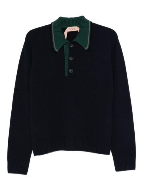 buttoned polo top