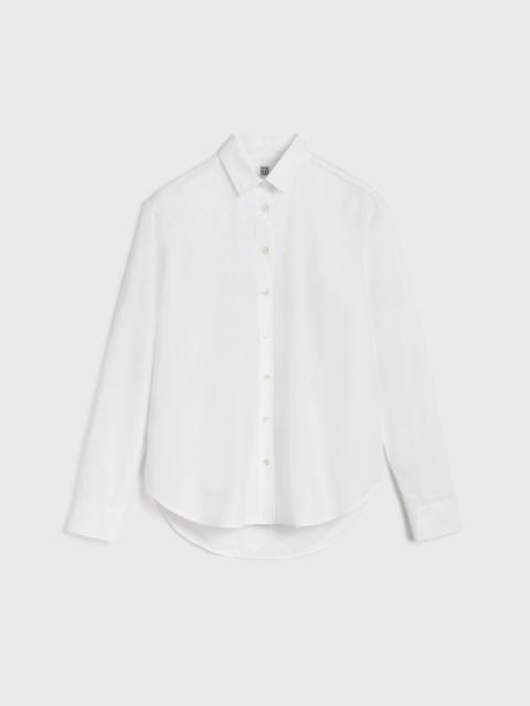 Signature cotton shirt white