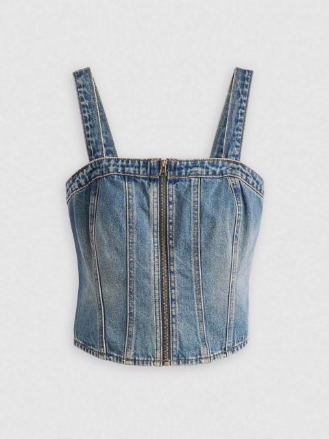 SCULPTED BUSTIER TOP