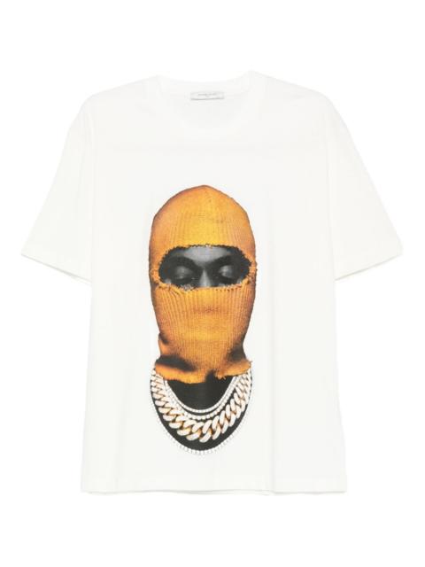 mask-print T-shirt