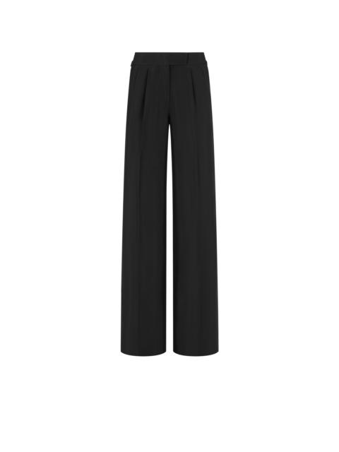 TAILORED DOUBLE PLEAT WIDE LEG PANTS