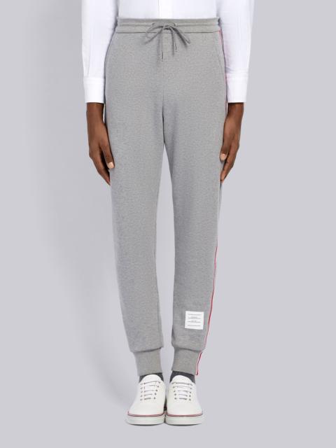 Light Grey Loopback Jersey Vertical Stripe Sweatpant