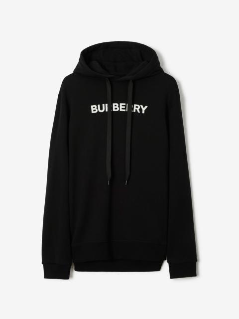 Logo Print Cotton Hoodie