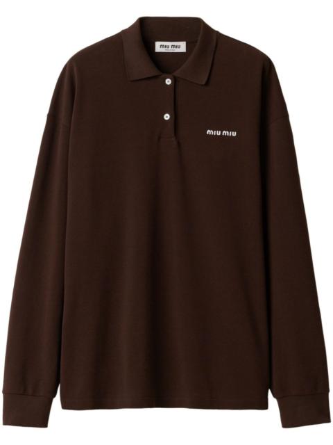 cotton piqué polo shirt