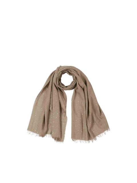 sequin fringed scarf