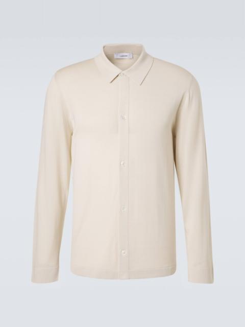Silk polo shirt