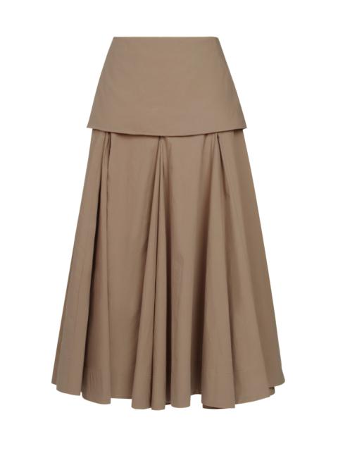 Heni Cotton Skirt khaki