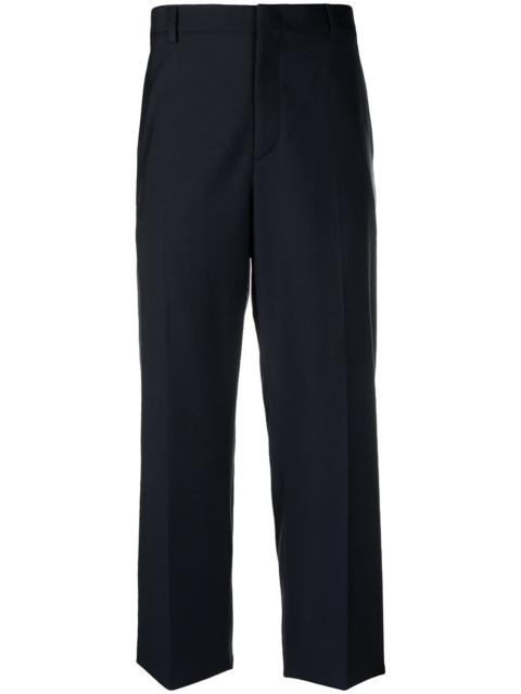 straight-leg tailored trousers