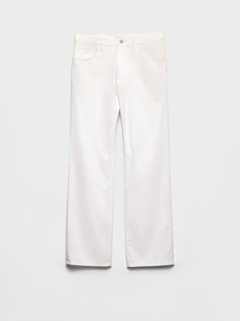 Five-pocket piqué pants