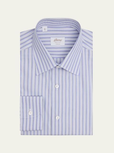 Men's Giza 45 Poplin Multi-Stripe Dress Shirt