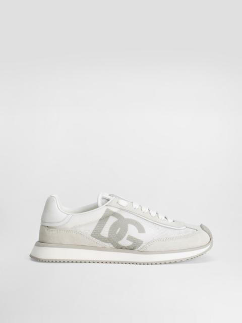 Mixed-material DG CUSHION sneakers