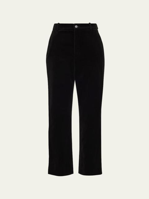 Velvet Flare Trousers