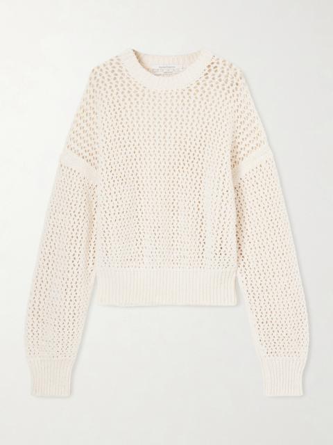 Open-knit Cotton Sweater