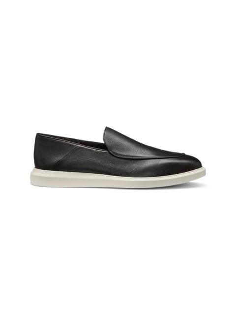 LEATHER LOAFERS WITH RUBBER OUTSOLE