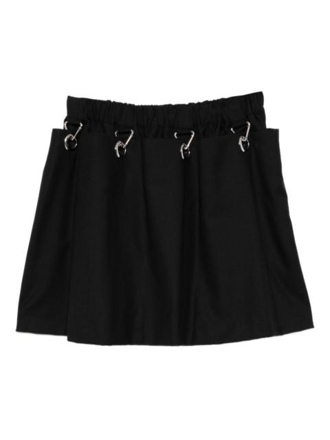 wool mini skirt