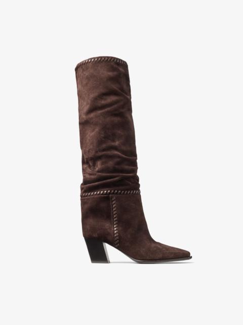 Hart Stitch Knee Boot 60
Chocolate Suede Knee High Boots