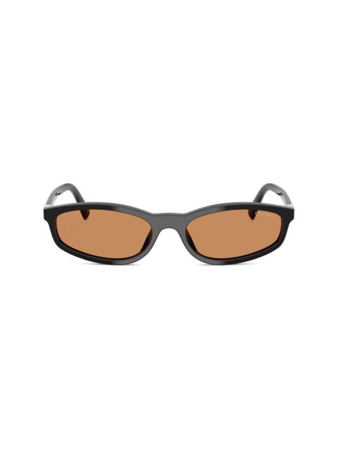 oval-frame sunglasses