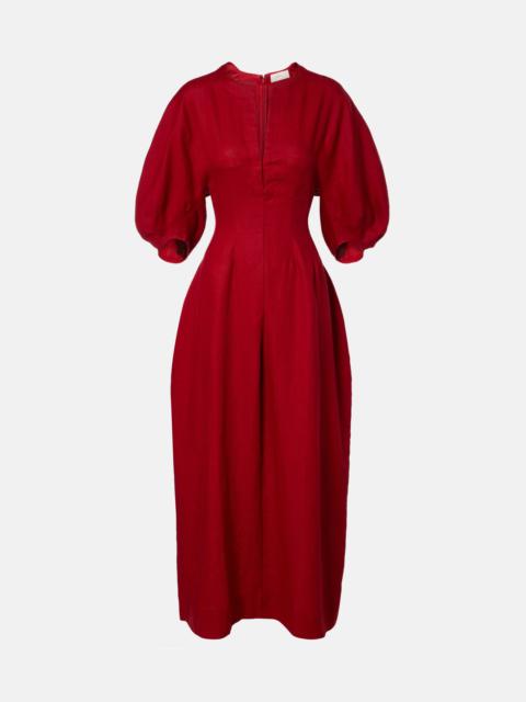 Soleil linen maxi dress