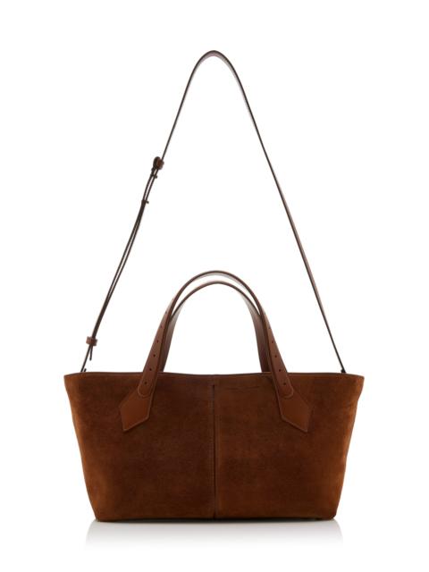 Chelsea East/West Suede Tote Bag brown