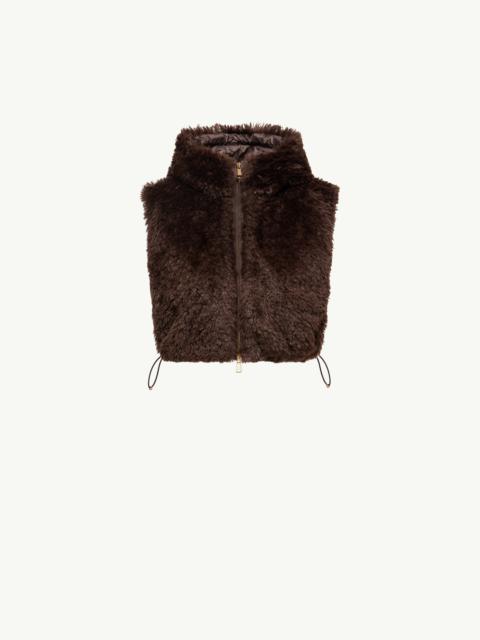 Hooded Down-Filled Teddy Bib