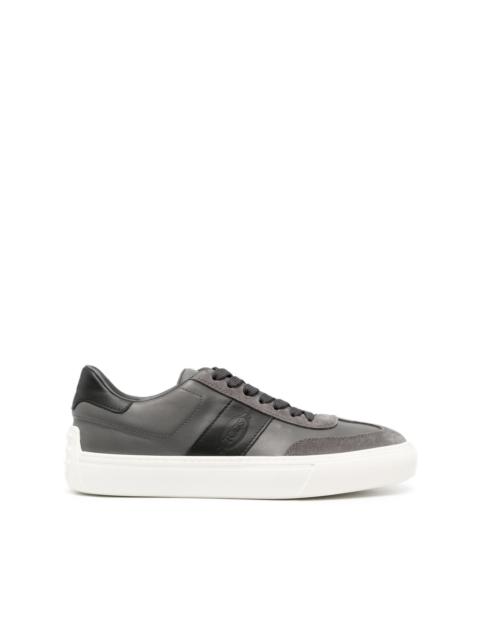 panelled low-top sneakers