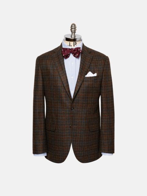 MADE-IN-CANADA OLIVE BROWN TATTERSALL WOOL/CASHMERE SPORT COAT