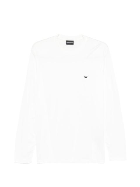 long-sleeved logo T-shirt
