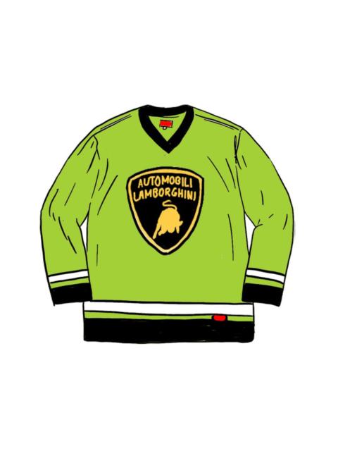 Supreme Automobili Lamborghini Hockey Jersey Lime