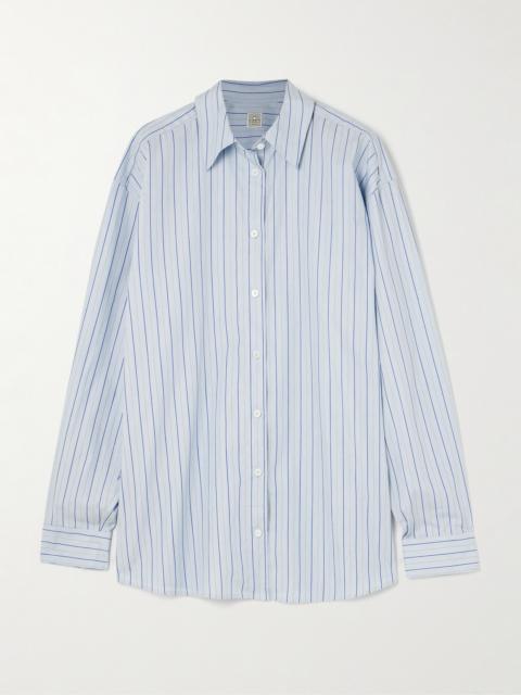Striped Cotton-poplin Shirt