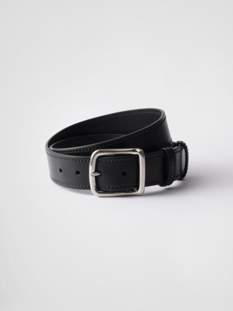 Leather belt