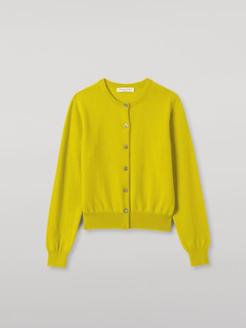 Iris Yellow Classic Cashmere Cardigan