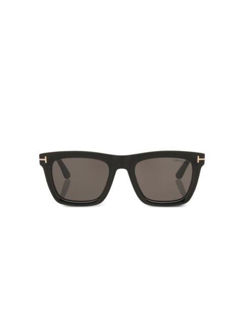 Leilo metal-detail rectangle sunglasses