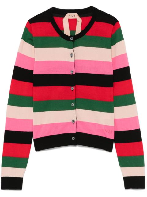 striped cardigan