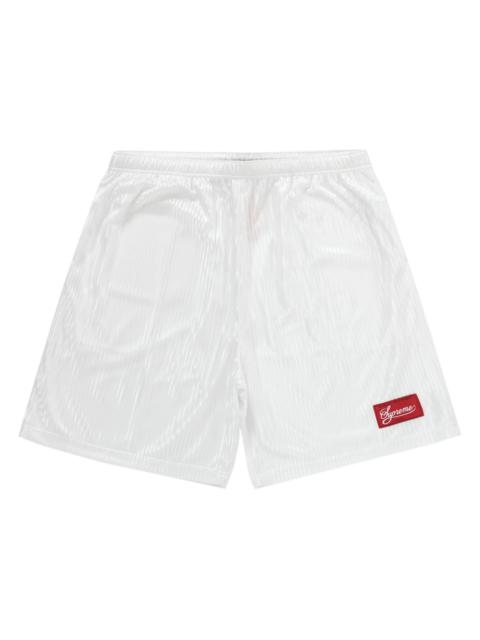 Supreme Gradient Mesh Stripe Short White