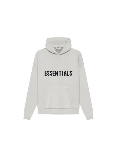 Fear of God Essentials Knit Pullover Hoodie (SS21) Light Heather Oatmeal