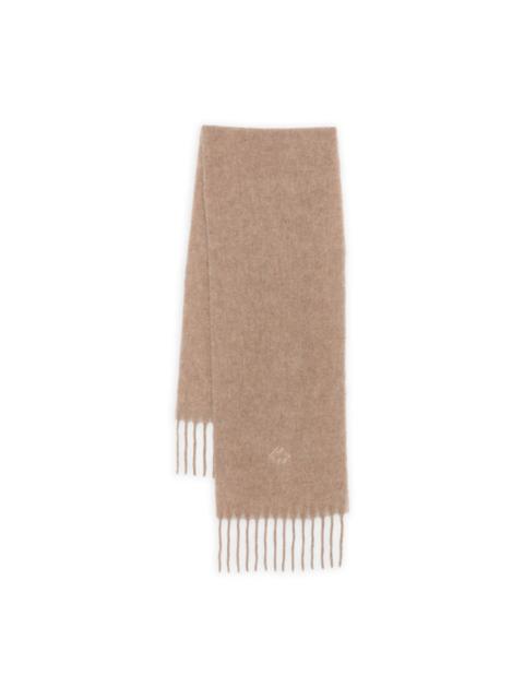 fringed logo scarf