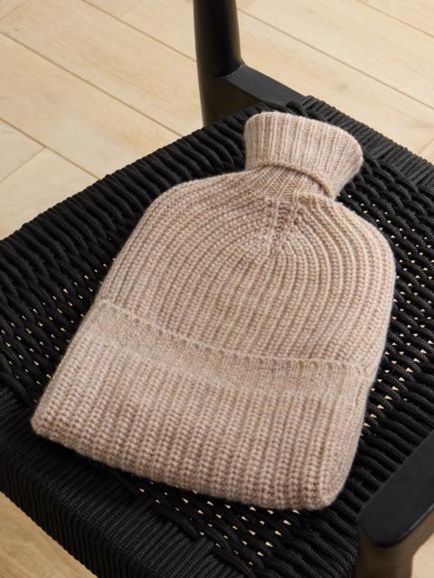 Ribbed Cashmere Hot Water Bottle Cover