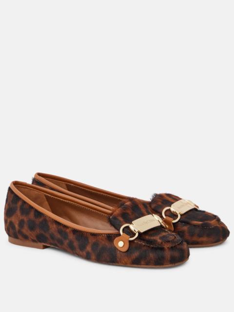 Signature calf hair ballet flats