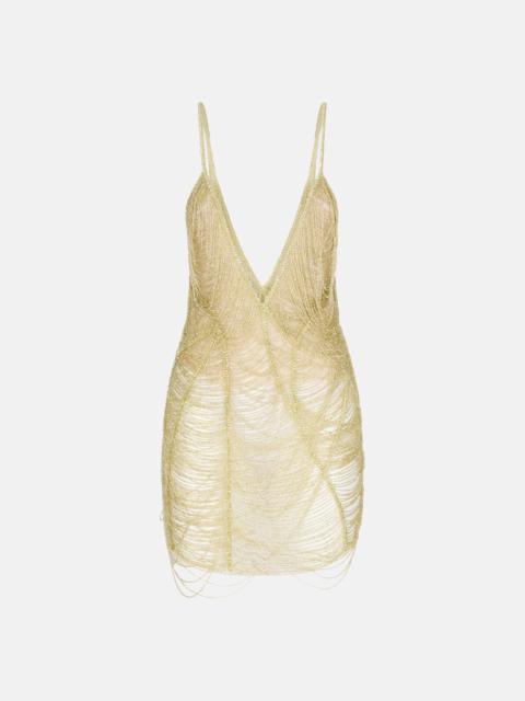 PALE YELLOW MINI DRESS