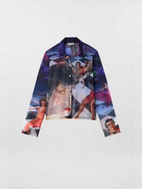 SHEER ORGANZA SHIRT / Brigitte print