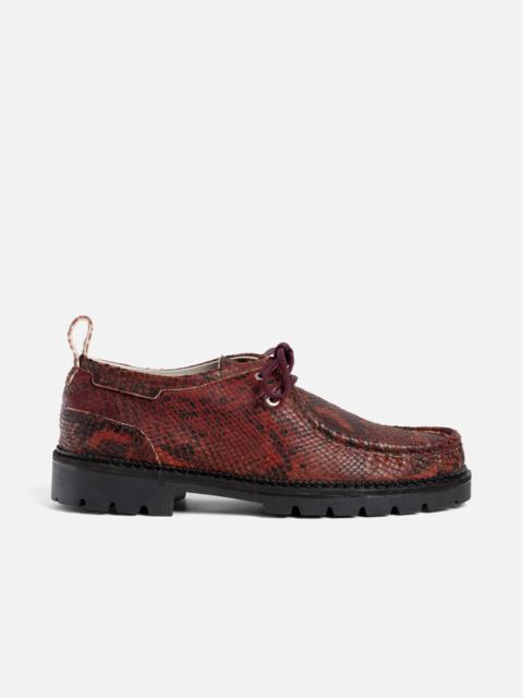 Moby Burgundy Snake Boot - Men's