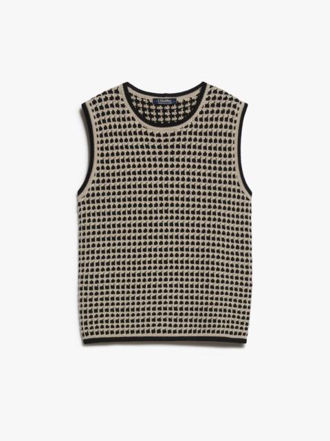 FLERES Cotton yarn gilet