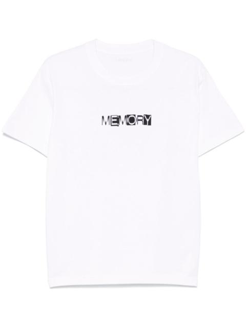 slogan-print T-shirt